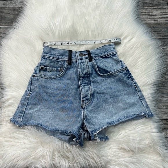 The Kooples High Rise Denim Shorts - Picture 5 of 9